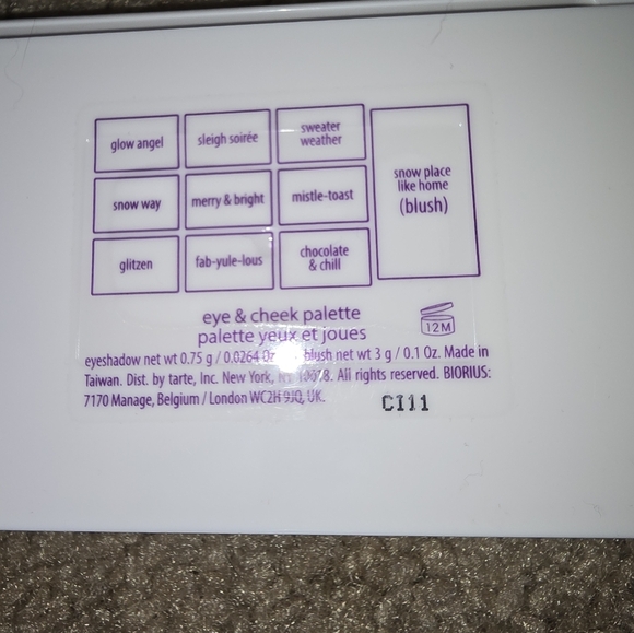 Tarte Warm Wishes Eye & Cheek Palette, matte & glitter - Picture 4 of 9